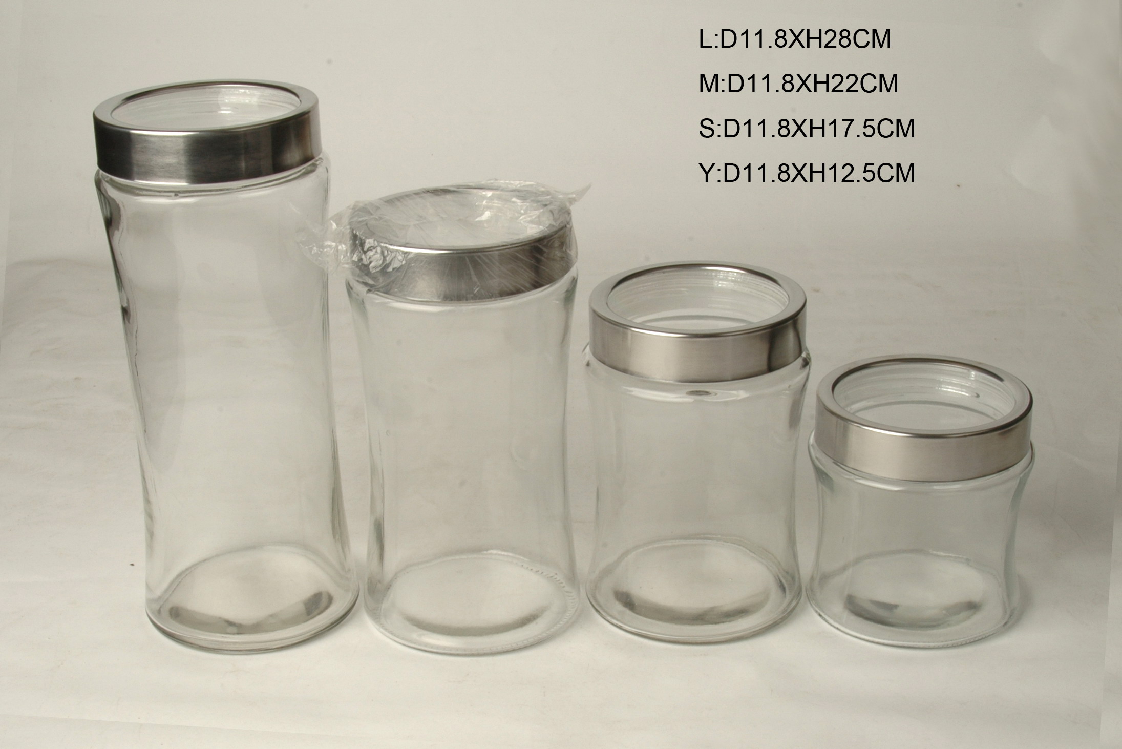 4 Pcs storage Jar Set