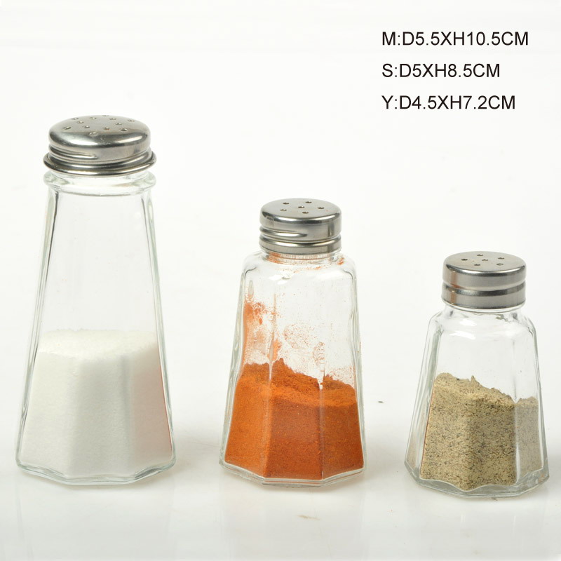 3 Pcs Salt & Pepper  Jars