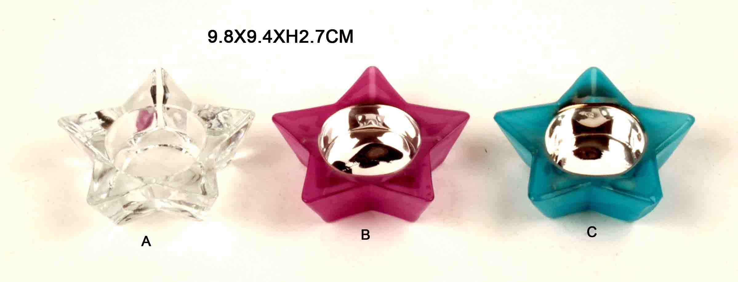 Colored Star-shaped Candle Holers