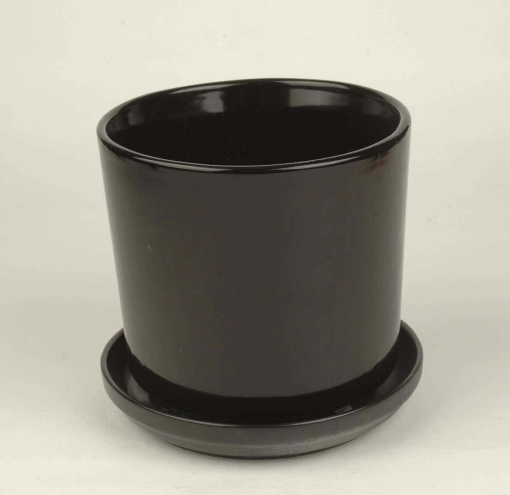 Black Flower Pot
